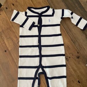 Ralph Lauren Kids One Piece in Navy and White Stripes